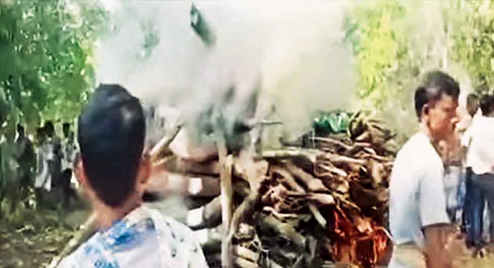 हिडमा की अंत्येष्टि