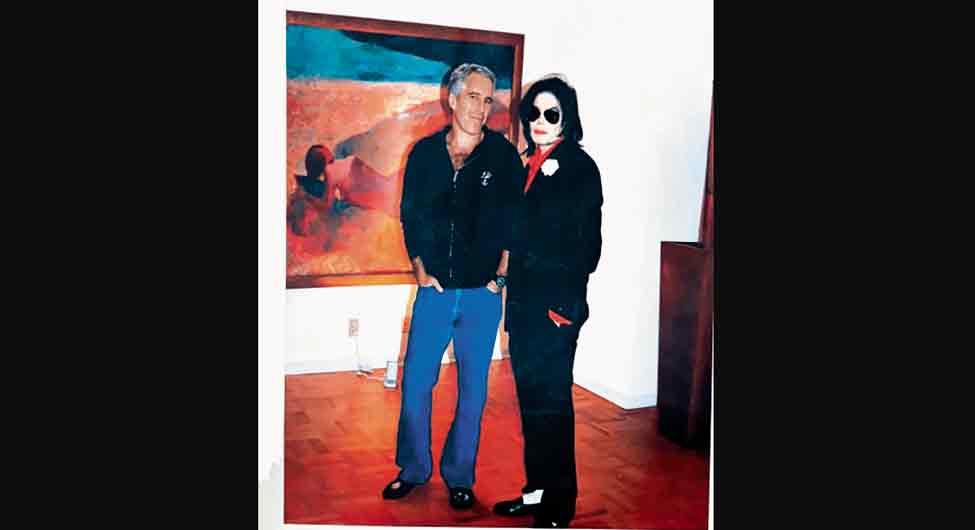 माइकल जैक्सन के साथ एपस्टीन