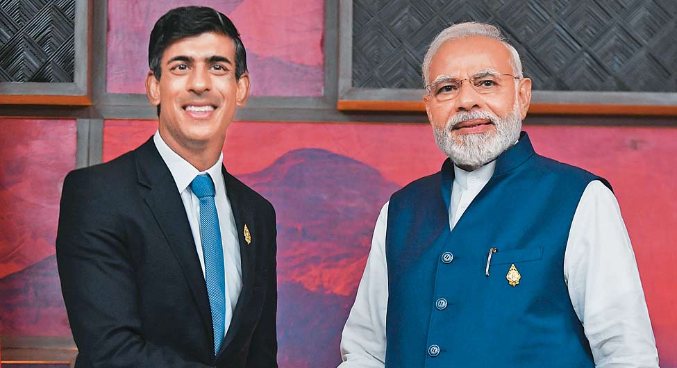 नए दोस्तः जी-20 में ऋषि सुनक के साथ भारतीय प्रधानमंत्री नरेंद्र मोदी